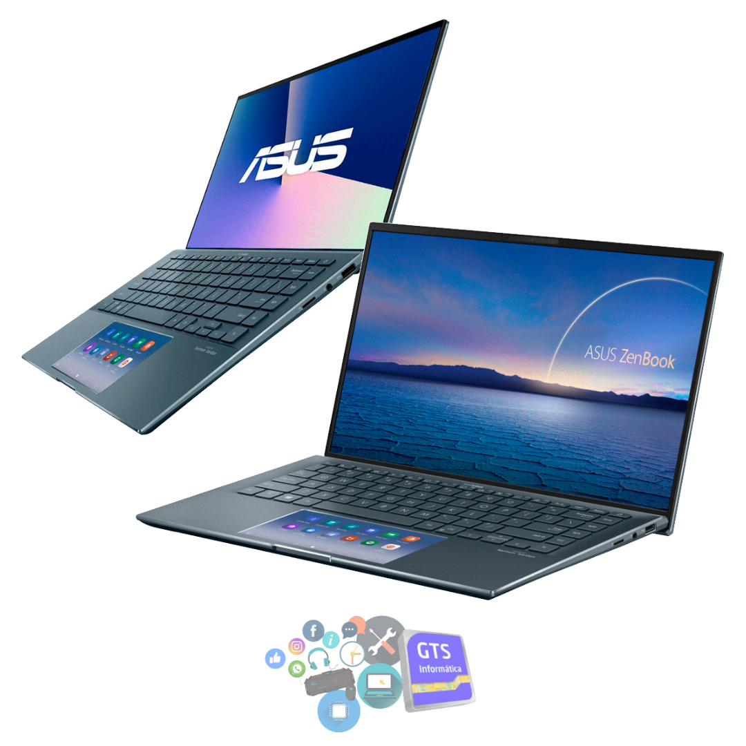 Notebook Asus Zenbook Ux435Eg-Ai056T Core I7 2.8/16G/512Ssd/Mx450-2G/W10H/14"Fhd Touch/Gri