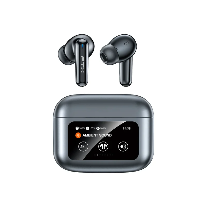 Auriculares Earphone FTX E56L-GY BT/Mic/Anc/Touch/IPX6 gris C/Pant LED