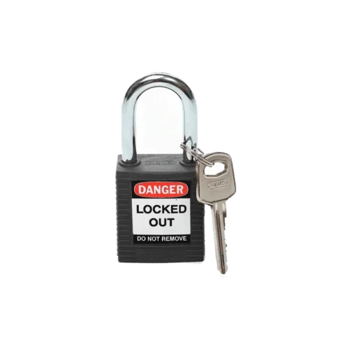 Brady Candado Arco Acero Cuerpo Nylon negro Arco 38 MM (99580)