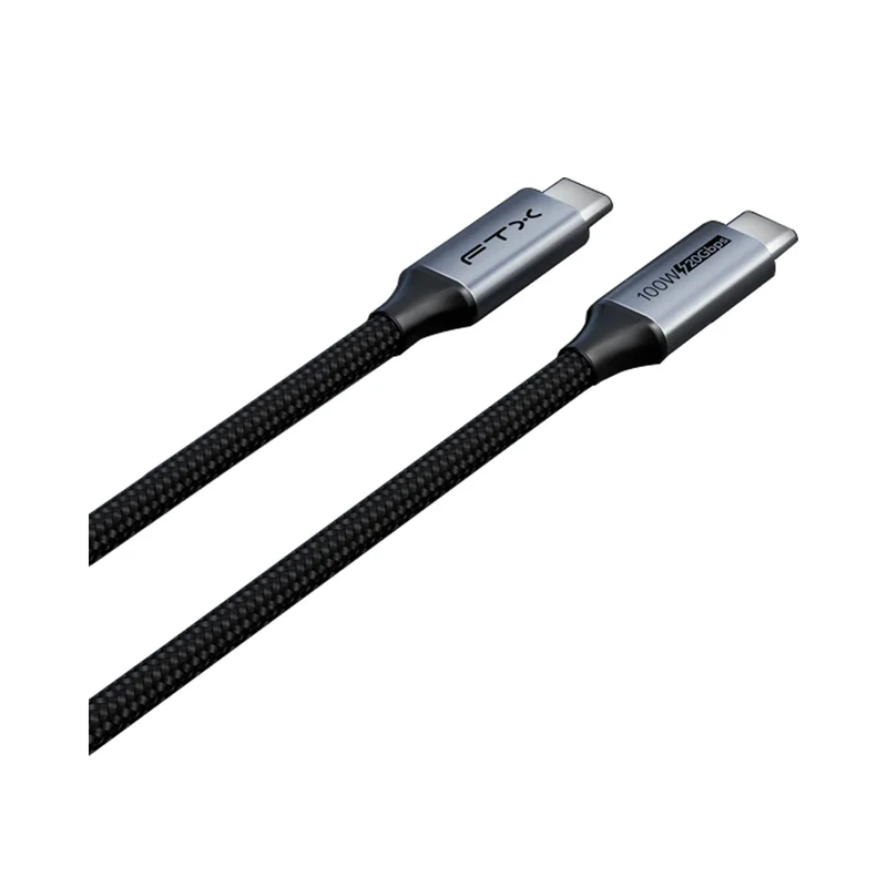 Cable USB-C 3.2/USB-C 1m FTX-C160-PU31-CMCM2-AG1 20 GBPS/Negro