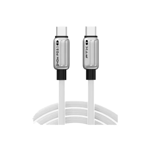 Cable USB-C/USB-C 1m FTX CM240-ZSW1 p/Iphone/240W/PD 3.1 blanco
