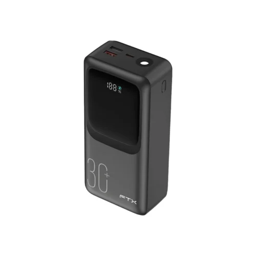 Cargador Portatil FTX 30000MAH 22.5W PB-30LCD-BK Power Bank negro C/Cab IN