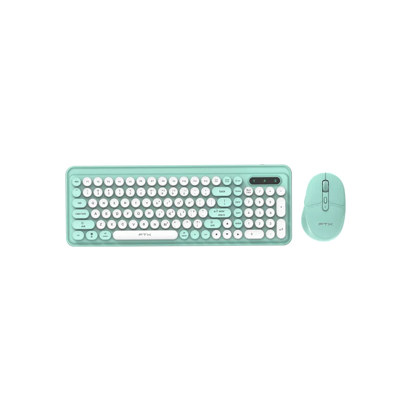 Combo Teclado y Mouse inalámbrico/Bluetooth FTXGK02 Num/por/Verd