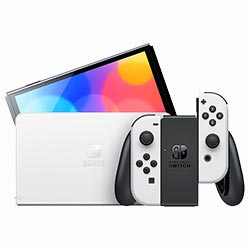 Consola Nintendo Switch OLED 64GB - Negro / Blanco (HEG-S-KAAAA) (Japonés)