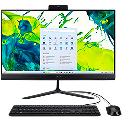 Desktop Acer C24-2G-UR15 AMD Ryzen 5 7430U de 2.3GHz Pantalla Full HD 23.8" / 16GB de RAM / 512GB SSD - Negro