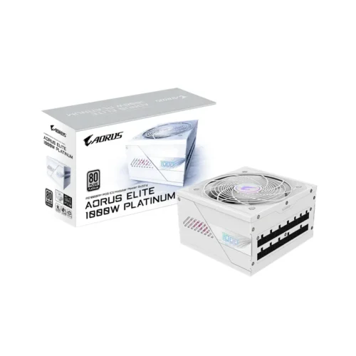 Fuente 1000W Gigabyte 80PLUS Plat Full Mod bivolt GP-AE1000PM PG5 Ice
