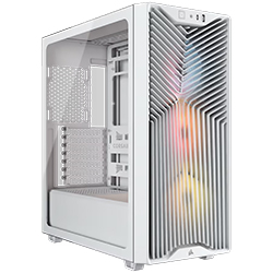 Gabinete Gamer Corsair 3200 Series CC-9011345-WW Mi Tower / 3 Cooler / ARGB - Blanco