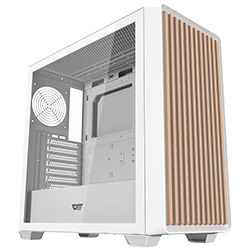 Gabinete Gamer darkFlash DS900WD Wood Mid Tower - Blanco