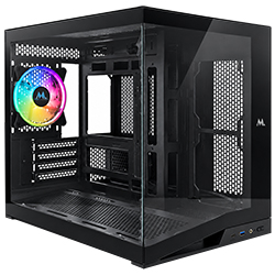 Gabinete Gamer Mtek MCG-IB4500-B Micro ATX / 1 Cooler RGB - Negro