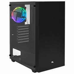 Gabinete Gamer Mtek MK2603 Mid Tower / 1 Cooler RGB - Negro