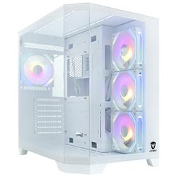 Gabinete Gamer Satellite K903 ATX / 4 Cooler / ARGB - Blanco