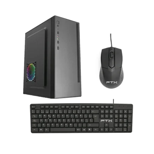 Gabinete Kit FTX PCC-5W3SK 500W Mouse+tecl/Esp ATX/MATX/ITX