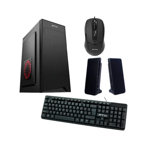 Gabinete Kit FTXC7 600W Mouse+tecl+spk/Esp MATX/Mitx negro