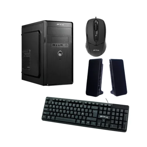 Gabinete Kit FTXM1 600W Mouse+tecl+spk/Esp MATX/Mitx negro