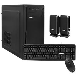 Gabinete Kit Satellite K701 Fuente 200W / Speaker / Mouse / Teclado Portugués - Negro
