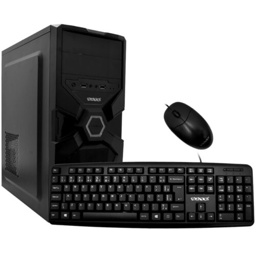 Gabinete Kit Satellite K731 Fuente 200W / Mouse / Teclado Portugués - Negro