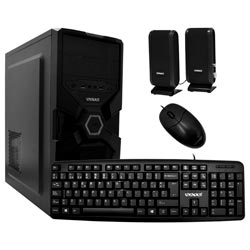 Gabinete Kit Satellite K731 Fuente 200W / Speaker / Mouse / Teclado Español - Negro
