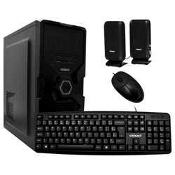 Gabinete Kit Satellite K731 Fuente 200W / Speaker / Mouse / Teclado Portugués - Negro