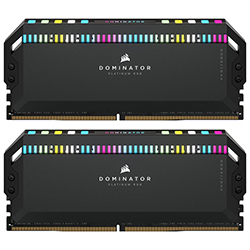 Memoria RAM Corsair Dominator Platinum RGB DDR5 64GB (2x32GB) 6800MHz - Negro (CMT64GX5M2B6800C40)