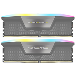 Memoria RAM Corsair Vengeance RGB DDR5 32GB (2x16GB) 5600MHz - Negro / Gris (CMH32GX5M2B5600Z36K)