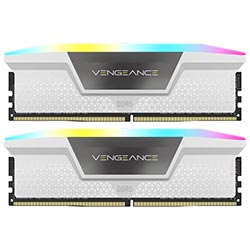 Memoria RAM Corsair Vengeance RGB DDR5 32GB (2x16GB) 6000MHz - Blanco (CMH32GX5M2D6000Z38W)