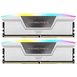 Memoria RAM Corsair Vengeance RGB DDR5 64GB (2x32GB) 5200MHz - Blanco (CMH64GX5M2B5200C40W)