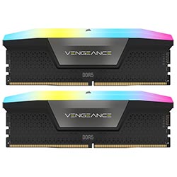 Memoria RAM Corsair Vengeance RGB DDR5 96GB (2x48GB) 7200MHz - Negro (CMH96GX5M2B7200C40)