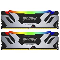 Memoria RAM Kingston Fury Renegade DDR5 96GB (2x48GB) 6400MHz RGB - Negro / Plata (KF564C32RSAK2-96)