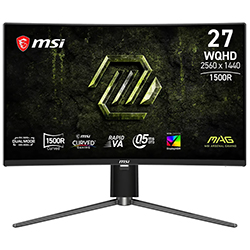 Monitor Gamer MSI Mag 274CQPDF X32 27" WQHD Curvo VA 320Hz / 0.5Ms - Negro