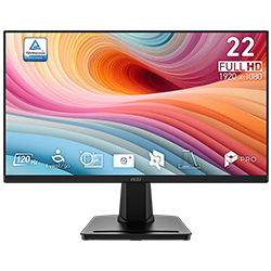 Monitor MSI Pro MP225 E12VL 21.45" Full HD LED VA 120Hz / 1Ms - Negro