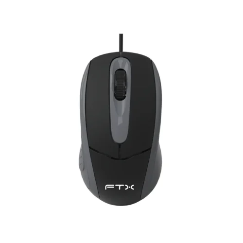 Mouse USB FTX M56 1000DPI/3 Bot/1.2m/NEGRO-GRIS