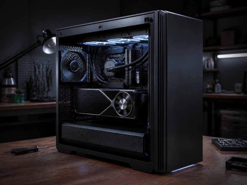 PC gamer armada a medida con refrigeración líquida y placa de video