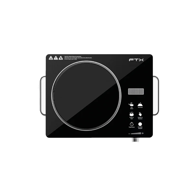 Placa Cocina Vitro FTX 3500W 220V Dig/1HORN/Negro C/Selec FEC-1H