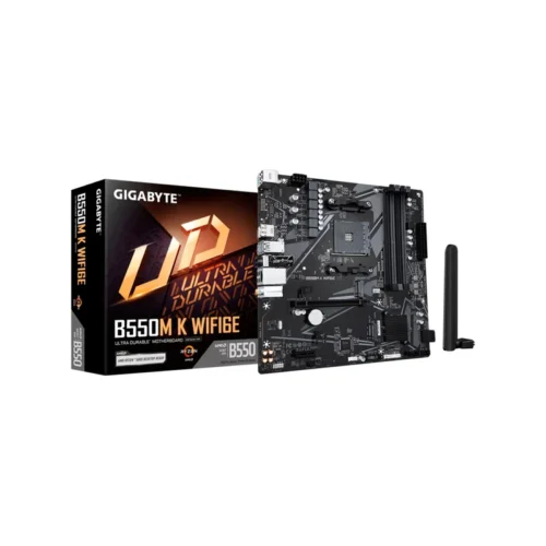 Placa Madre AM4 B550M K WIFI6E Gigabyte S/R/HDMI/DP/2M2/DDR4/USB3.2/MATX