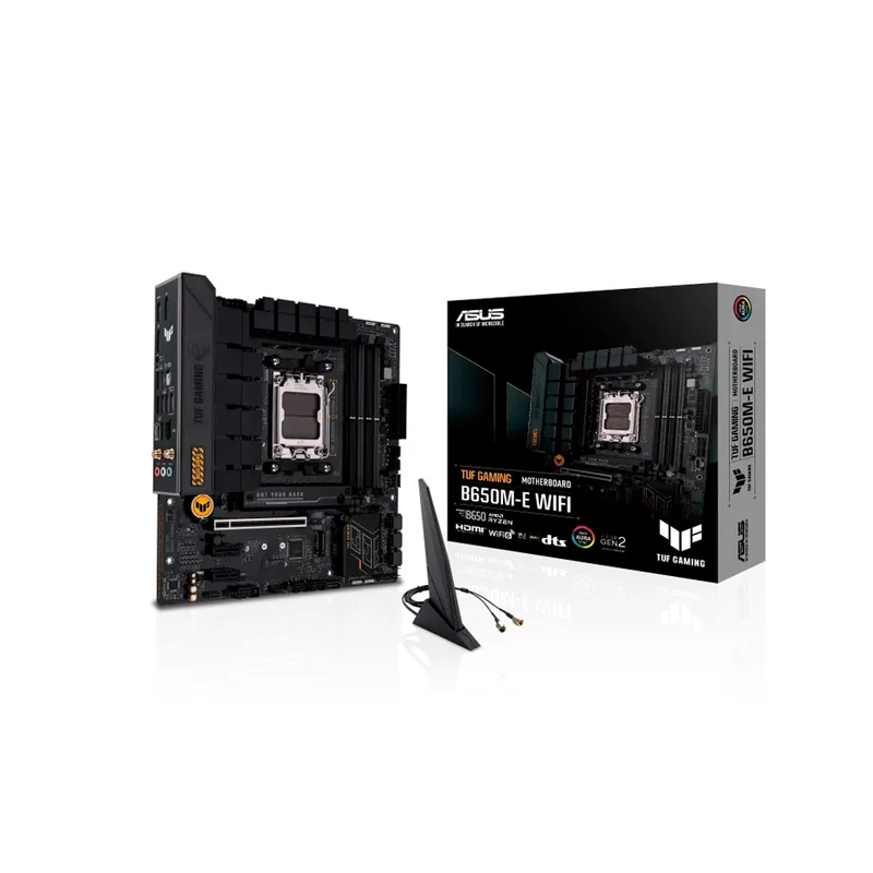 Placa Madre AM5 B650M-E WIFI Tuf Gaming DDR5 Asus S/R/HDMI/2DP/2M2/MATX
