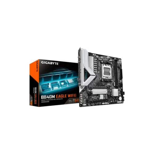 Placa Madre AM5 B840M Eagle WIFI6 DDR5 Gigabyte S/R/HDMI/DP/2M2/USB3.2/MATX