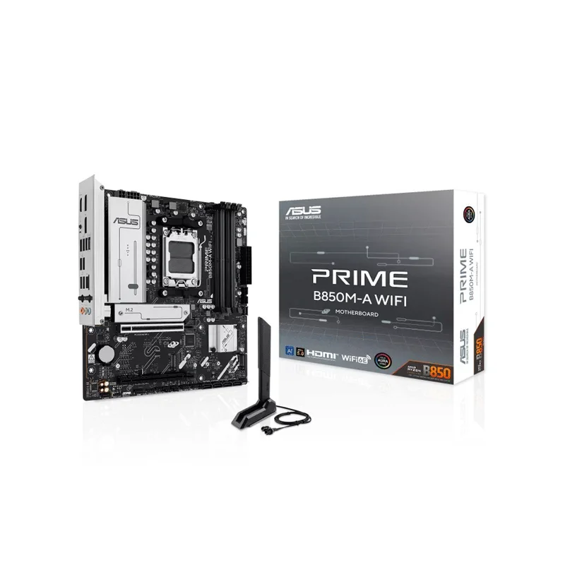 Placa Madre AM5 B850M-A WIFI Prime DDR5 Asus S/R/HDMI/DP/3M2/USB3.2/MATX
