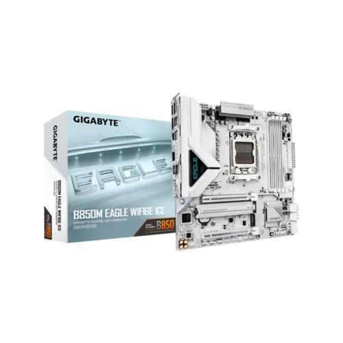 Placa Madre AM5 B850M Eagle WIFI6E Ice DDR5 Gigabyte S/R/HDMI/DP/2M2/USB/MATX