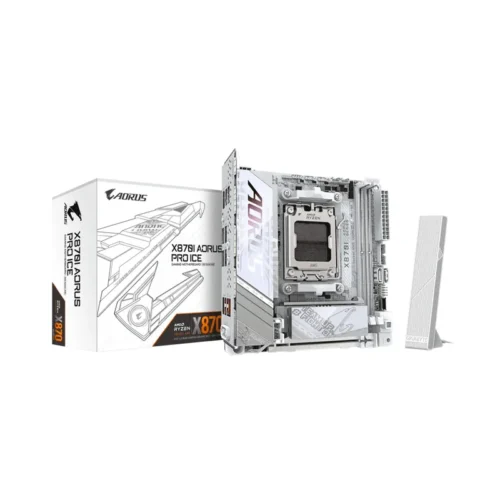 Placa Madre AM5 X870I Aorus Pro Ice DDR5 Gigabyte S/R/HDMI/2M2/WIFI/USB/Mitx