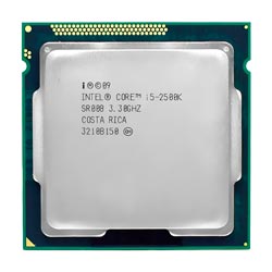 Procesador Intel Core i5 2500K Socket LGA 1155 / 3.3GHz / 6MB - OEM