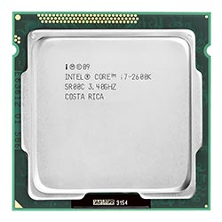 Procesador Intel Core i7 2600K Socket LGA 1155 / 3.4GHz / 8MB - OEM
