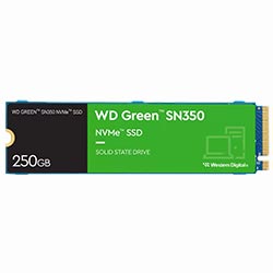SSD Western Digital M.2 250GB WD Green SN350 NVMe - WDS250G2G0C