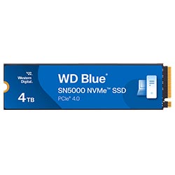 SSD Western Digital M.2 4TB WD Blue SN5000 NVMe - WDS400T4B0EQ