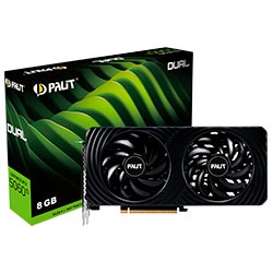 Tarjeta Gráfica Palit Dual 8GB GeForce RTX5060TI GDDR7 - NE7506T019P1-GB2062D