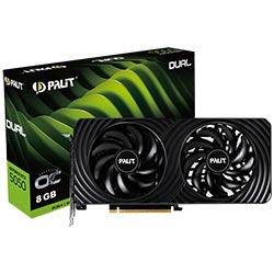 Tarjeta Gráfica Palit Dual OC 8GB GeForce RTX5050 GDDR6 - NE65050S19P1-GB2070D