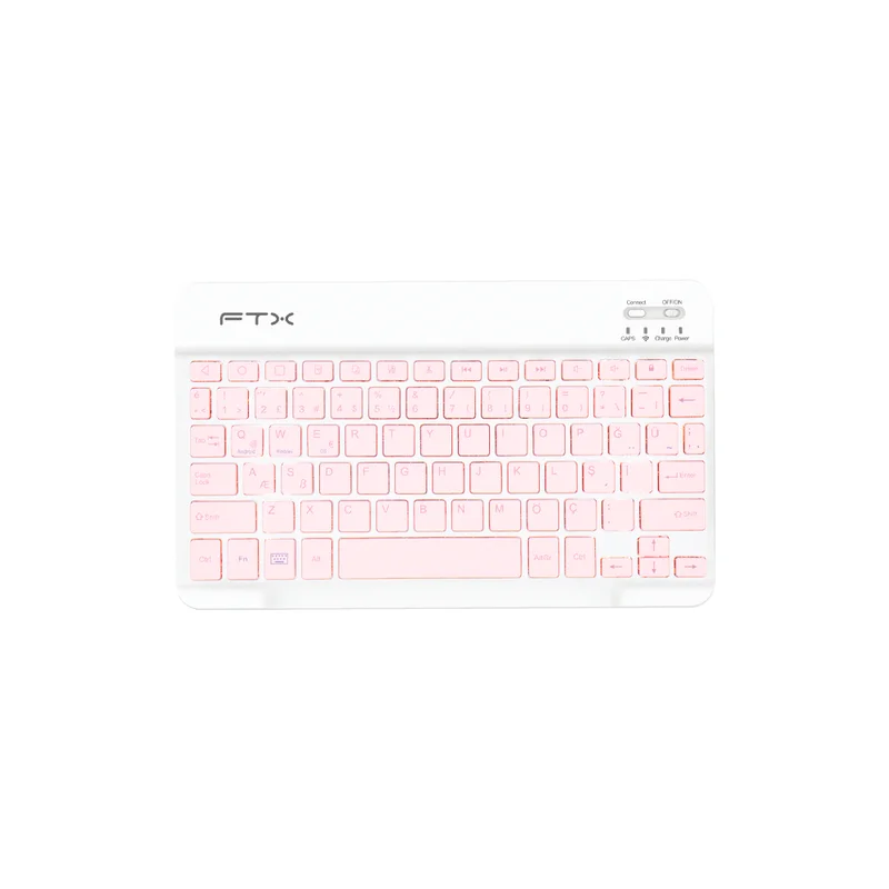Teclado Bluetooth FTXB09 Esp/Rosa