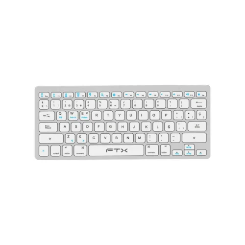 Teclado Bluetooth FTXB1000 Ultra Slim Esp/Plata