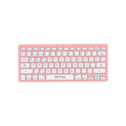 Teclado Bluetooth FTXB1000 Ultra Slim por/Rosa