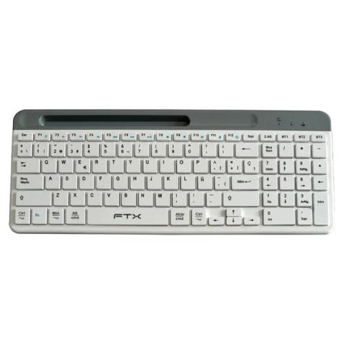 Teclado inalámbrico/Bluetooth FTXB105 Num/Esp/Blan