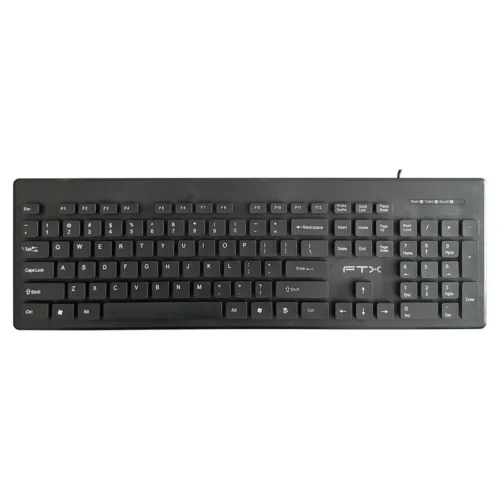 Teclado USB FTXK100E Num/Ing/Negro